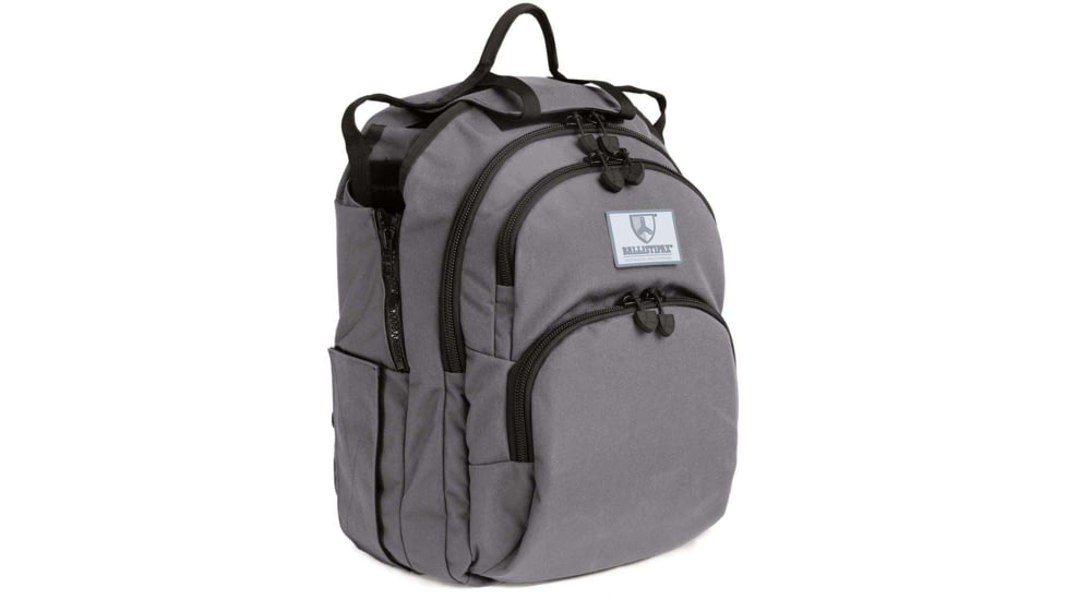 Ballistipax SURVIVOR-1 Flex Pistol Armor IIIA Backpack, 10x12, Gray, S1SFT1012GR