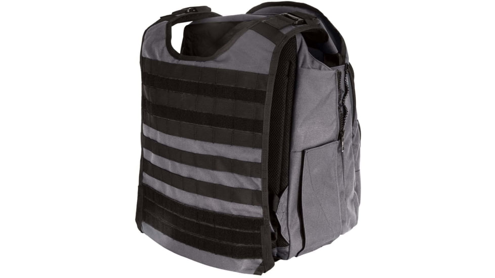 Ballistipax SURVIVOR-1 Flex Pistol Armor IIIA Backpack, 10x12, Gray, S1SFT1012GR