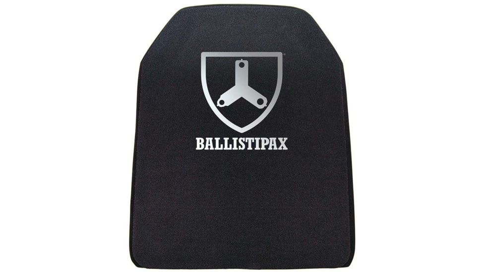 Ballistipax Armor Plate IIIA Hard Shooters Cut, 10x12, Single Curve, Black, S1HRDSC1012BKSC
