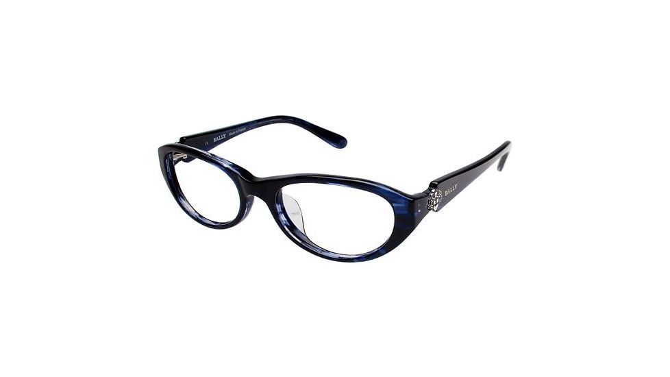 Bally of Switzerland BY1005A Progressive Prescription Eyeglasses - Frame BLUE, Size 53/18mm BY1005A05