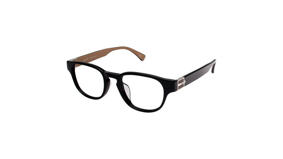 Bally of Switzerland BY3003A Single Vision Prescription Eyeglasses - Frame BLACK, Size 51/21mm BY3003A00
