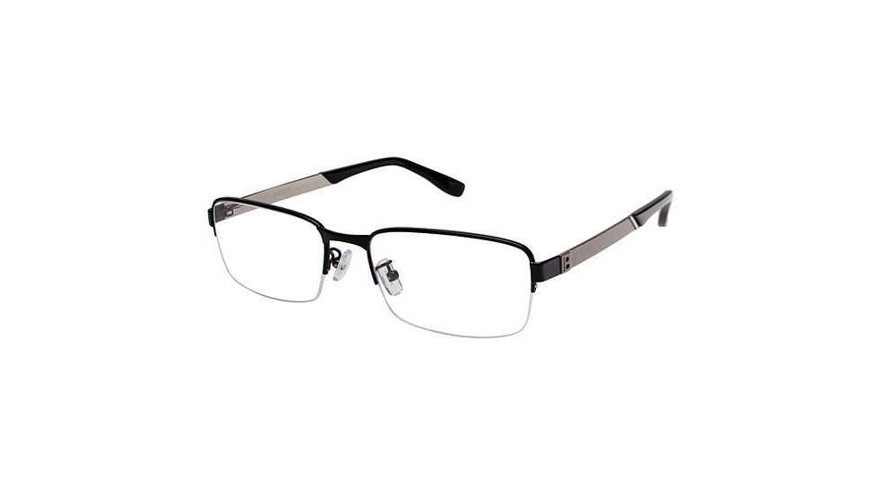 Bally of Switzerland BY3006A Eyeglass Frames - Frame BLACK/SILVER, Size 56/19mm BY3006A00
