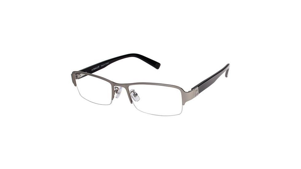 Bally of Switzerland BY3009A Eyeglass Frames - Frame SILVER/BLACK, Size 54/19mm BY3009A10