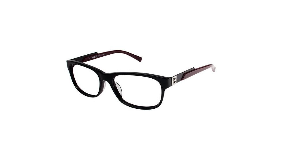 Bally of Switzerland BY3015A Bifocal Prescription Eyeglasses - Frame BLACK/BURGUNDY, Size 58/17mm BY3015A10