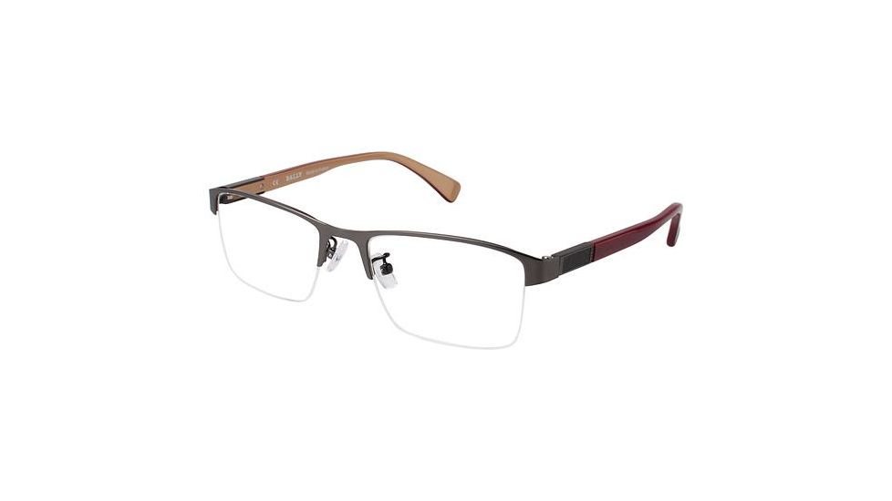 Bally of Switzerland BY3039A Progressive Prescription Eyeglasses - Frame GUNMETAL BY3039A20
