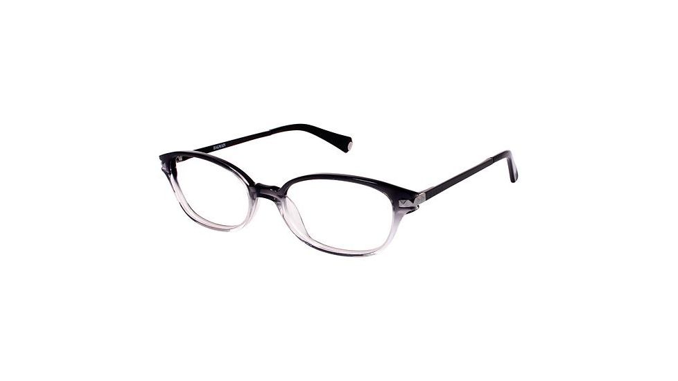 Balmain 1016 Single Vision Prescription Eyeglasses - Frame Black Crystal, Size 51/17mm BL101602