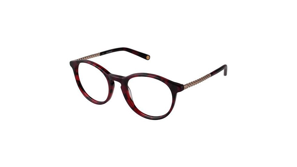 Balmain 1063 Single Vision Prescription Eyeglasses - Frame Red Tortoise, Size 48/18mm BL106303