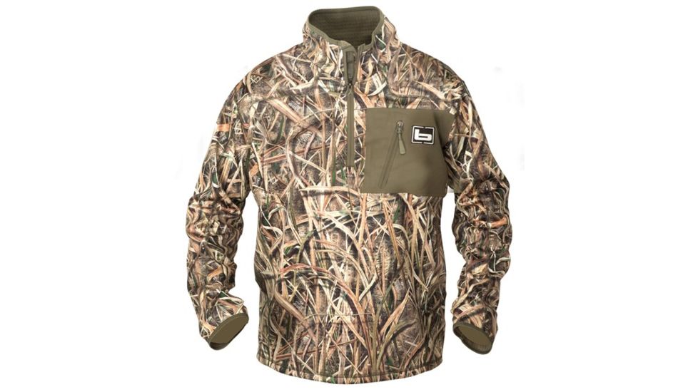 Banded 1/4 Zip Mid Layer Pullover - Blades - Medium, B00461