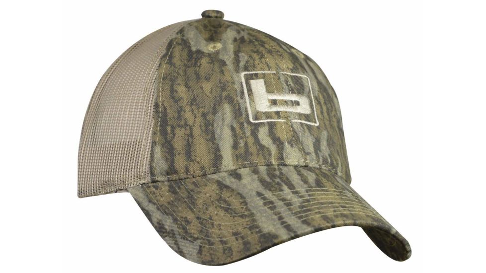 Banded Trucker Cap - Bottomland/Brown Mesh - w/ b Logo, B03518