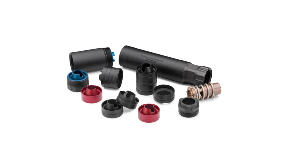 Banish .45 ACP Pistol Suppressor w/.578x28 Piston, 1.375x8.6 in, Black, 100000111322