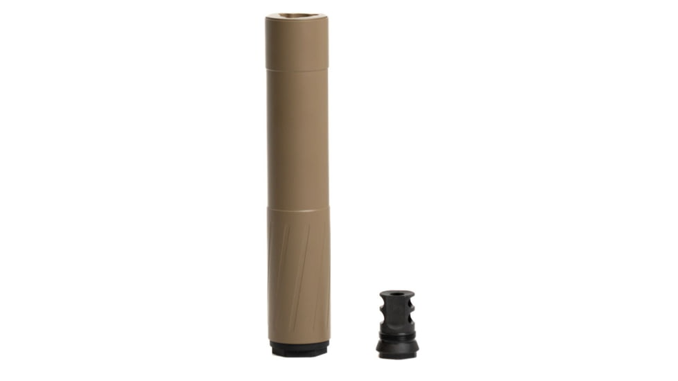 Banish HNT 30-V2 Gold TI MB .30 Caliber Suppressor, 5/8x24, 1.593x8.2in, FDE, 100000111291