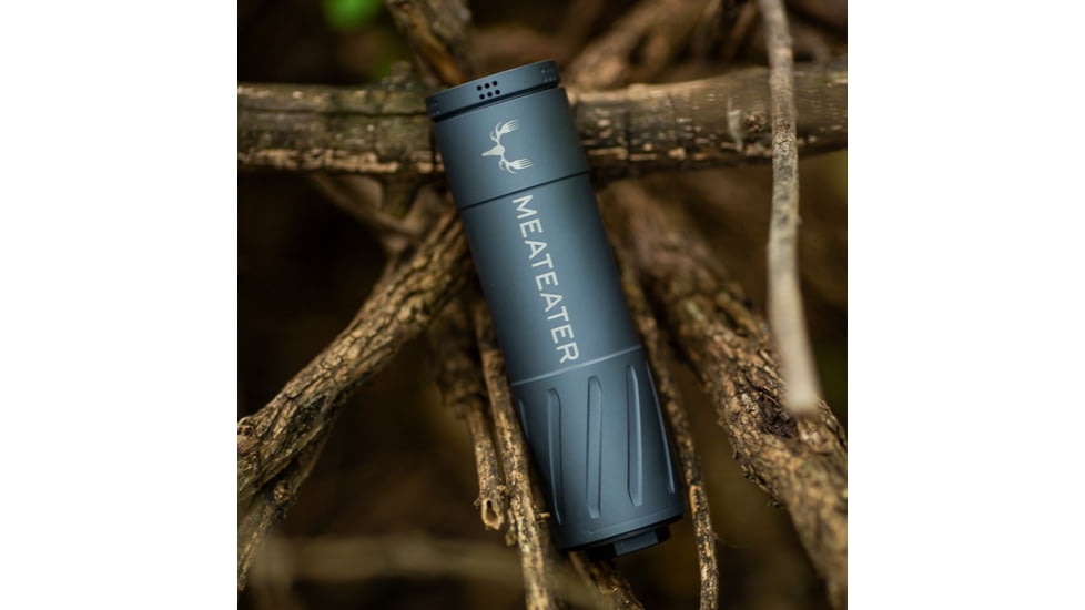 Banish HNT Meateater TI DTM .300 Remington Ultra Magnum Suppressor, 5/8x24, 1.73x5.85in, Sniper Gray, 100000111320