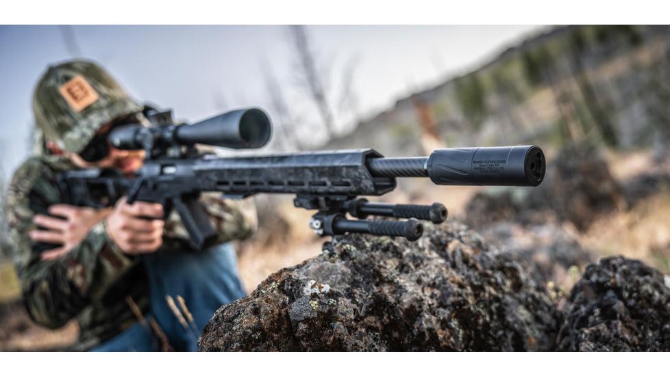 Banish Varmint .223K TI .223 Remington Suppressor, 1/2x28, 1.5x6.7 in, Black, 100000111534
