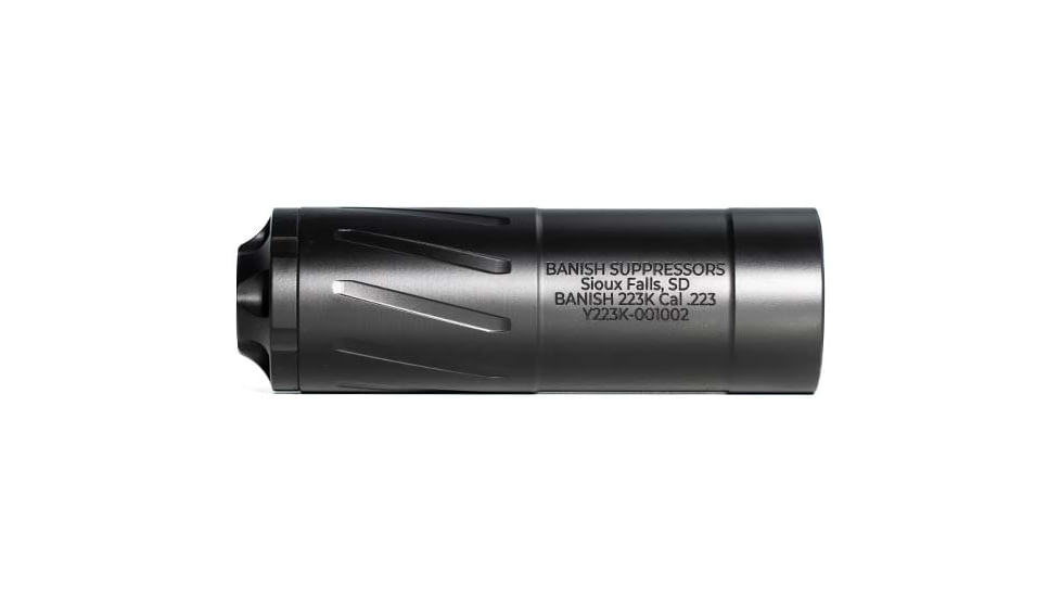 Banish Varmint .223K TI .223 Remington Suppressor, 1/2x28, 1.5x6.7 in, Black, 100000111534