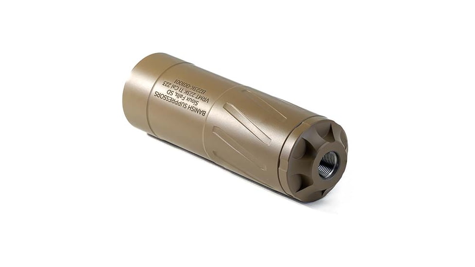 Banish Varmint .223K TI .223 Remington Suppressor, 1/2x28, 2.5x6.7 in, FDE, 100000111542