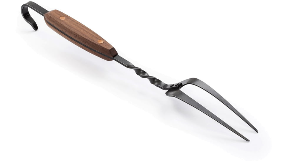 Barebones Cowboy Grill Carving Fork, Stainless Steel, Natural Walnut, CKW-468
