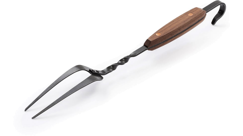 Barebones Cowboy Grill Carving Fork, Stainless Steel, Natural Walnut, CKW-468