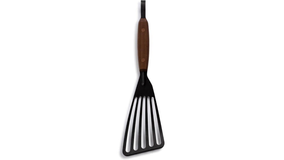 Barebones Cowboy Grill Fish Spatula, Stainless Steel, Natural Walnut, CKW-467