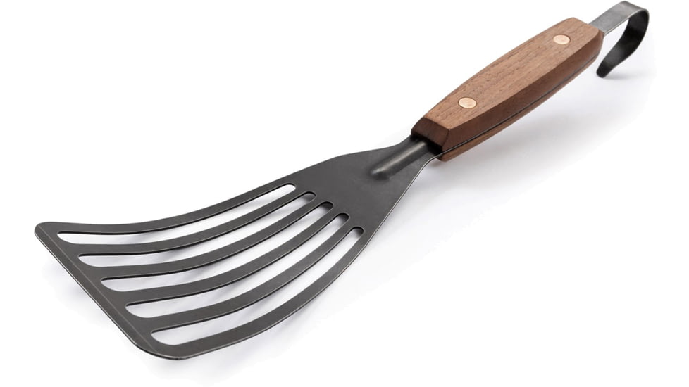 Barebones Cowboy Grill Fish Spatula, Stainless Steel, Natural Walnut, CKW-467