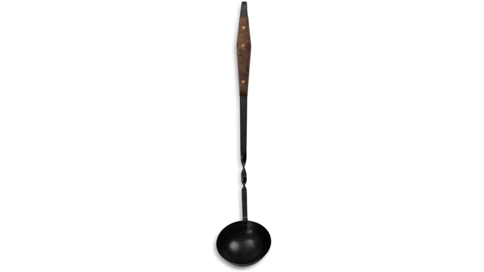 Barebones Cowboy Grill Ladle, Stainless Steel, Natural Walnut, CKW-464