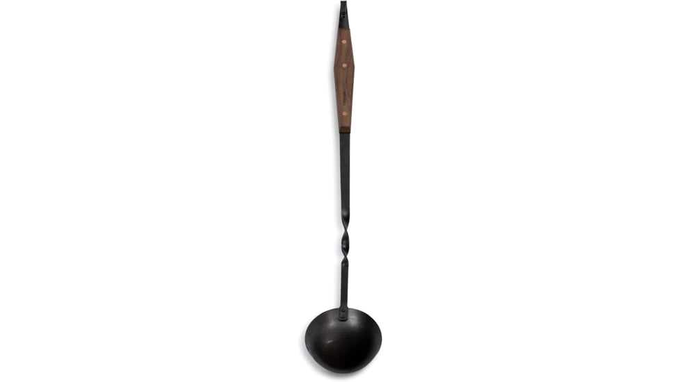 Barebones Cowboy Grill Ladle, Stainless Steel, Natural Walnut, CKW-464