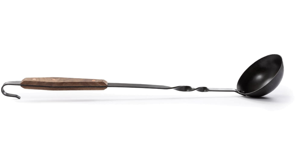Barebones Cowboy Grill Ladle, Stainless Steel, Natural Walnut, CKW-464