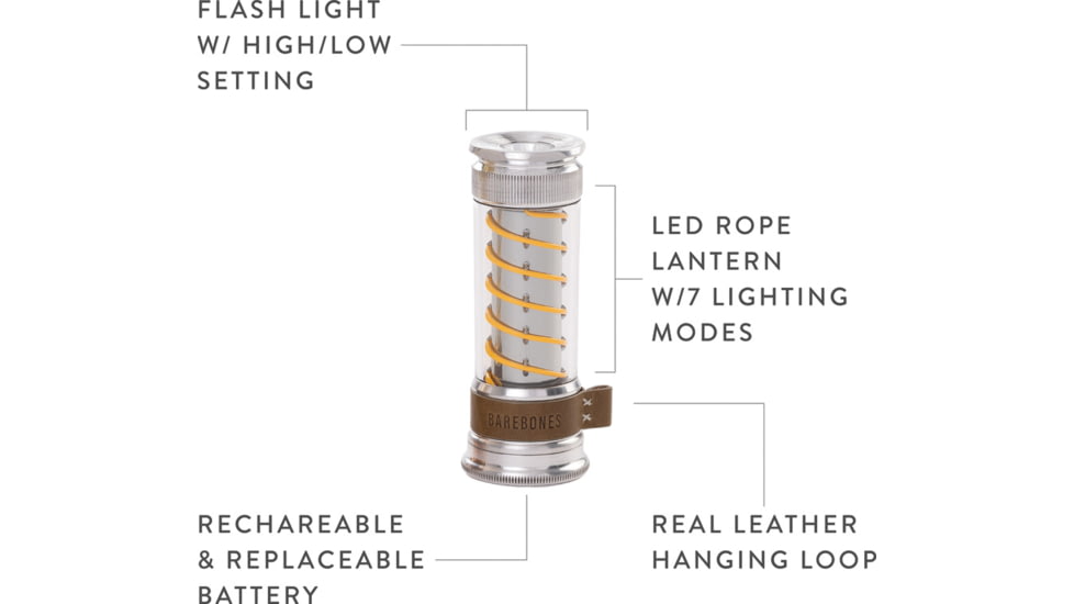 Barebones Edison Light Stick Aluminum