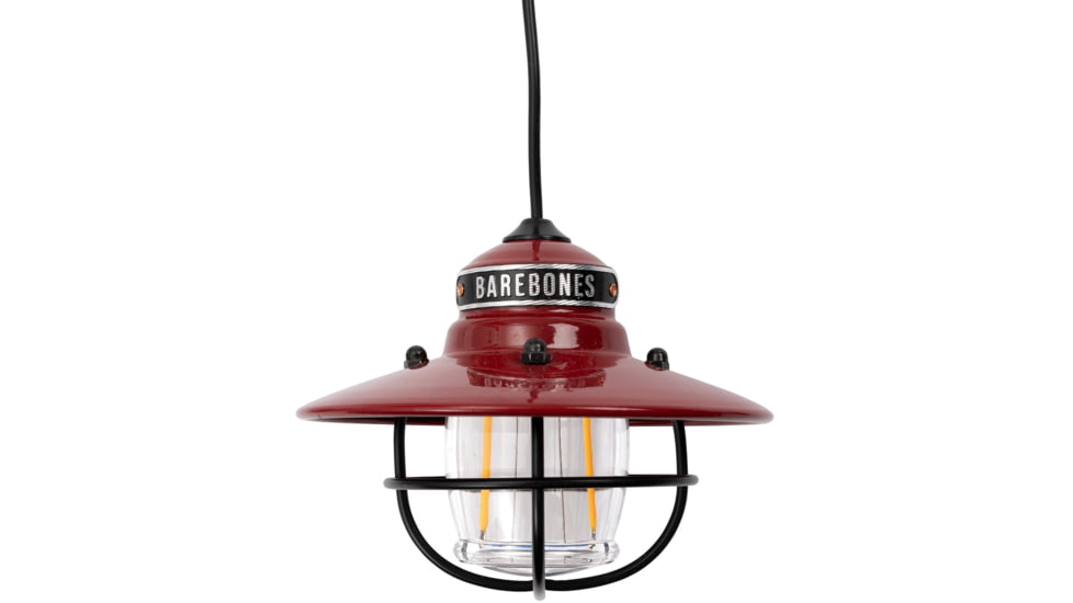 Barebones Edison Pendant Light, Red, LIV-266