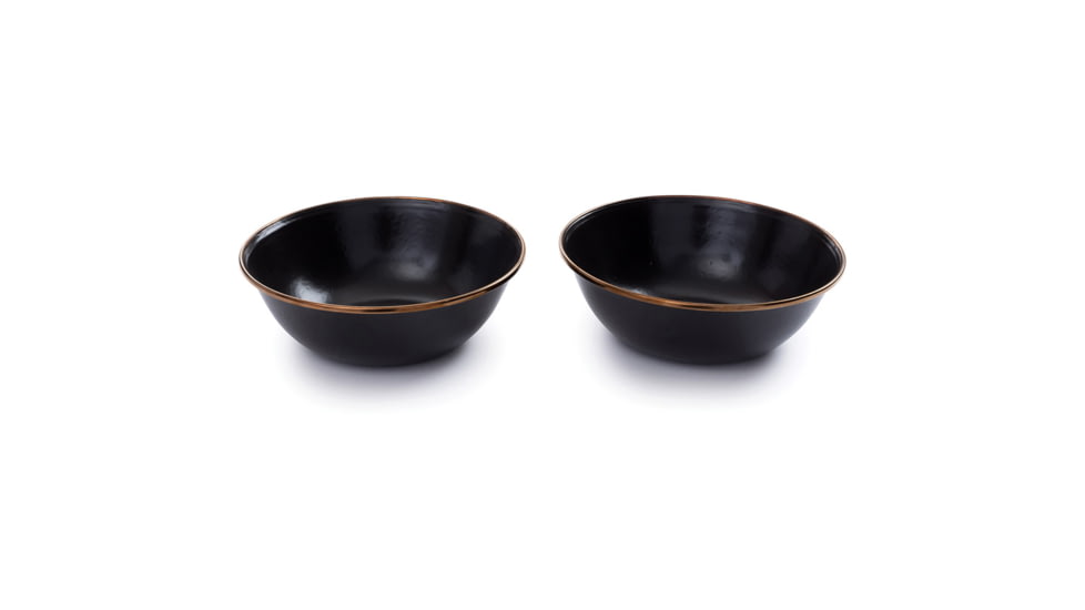 Barebones Enamel Bowl Set Charcoal