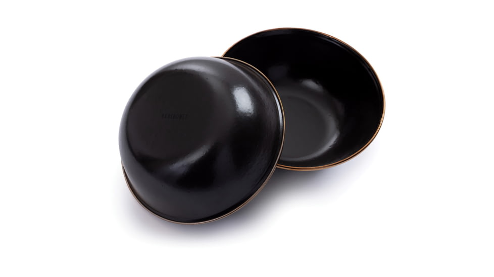 Barebones Enamel Bowl Set Charcoal
