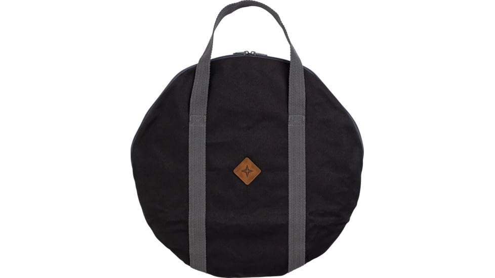 Barebones Fire Pit Grill Grate Carry Bag, 18in x 18in x 0.25in, Black w/ Charcoal Straps, CKW-402