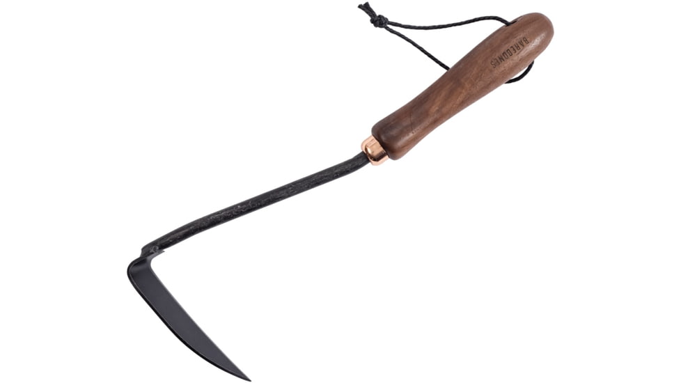 Barebones Japanese Weeding Hoe, Heat-Treated Stainless Steel, Walnut Handle, GDN-094