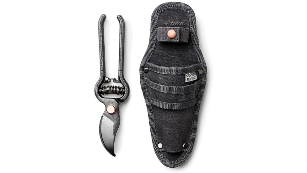 Barebones Metal Pruners &amp; Waxed Canvas Sheath, GDN-050