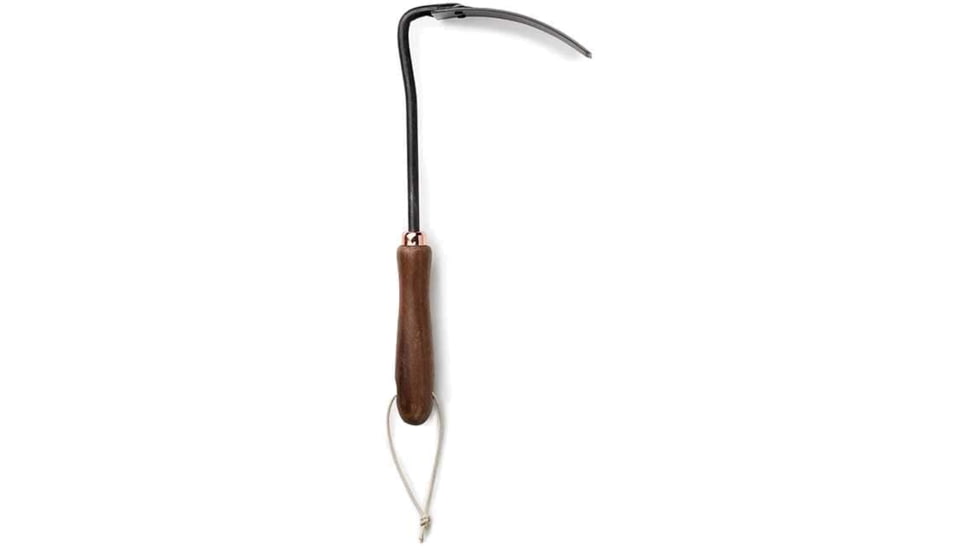 Barebones Square Hand Hoe, Wooden Handle, Heat-Treated Stainless Steel Blade, GDN-054