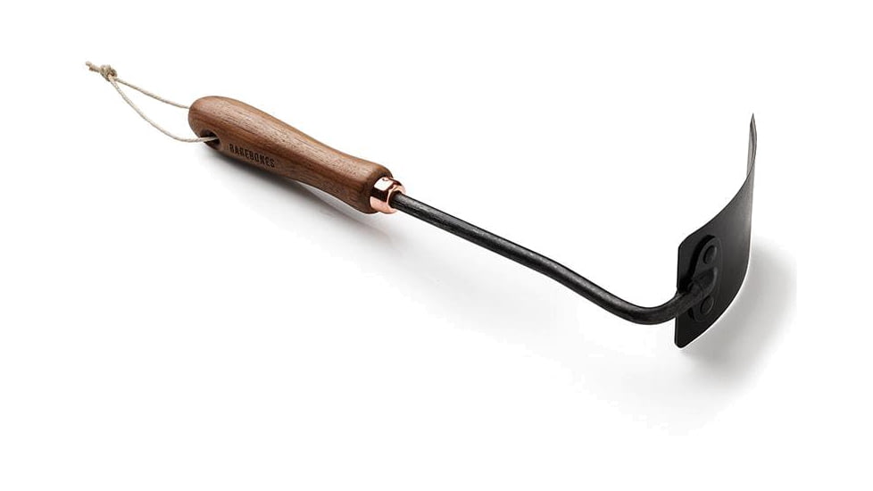 Barebones Square Hand Hoe, Wooden Handle, Heat-Treated Stainless Steel Blade, GDN-054