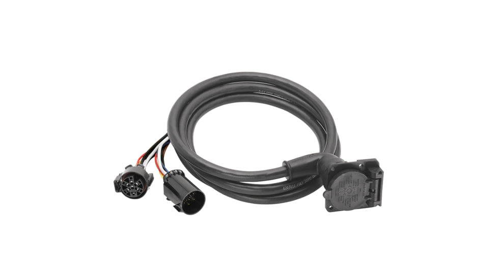 Bargman 7 Way 90 deg Fifth Wheel Adapter Harness w/ 9 Cable Dodge Ford Gm Toyota, 51-97-410