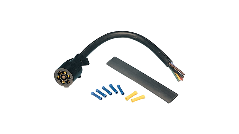 Bargman 7 Way Molded Trailer End w/ 1 Cable, 54-67-525