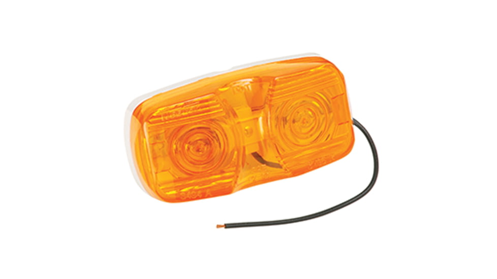 Bargman Dual Bulb Clearance Light, Amber, 32-003440