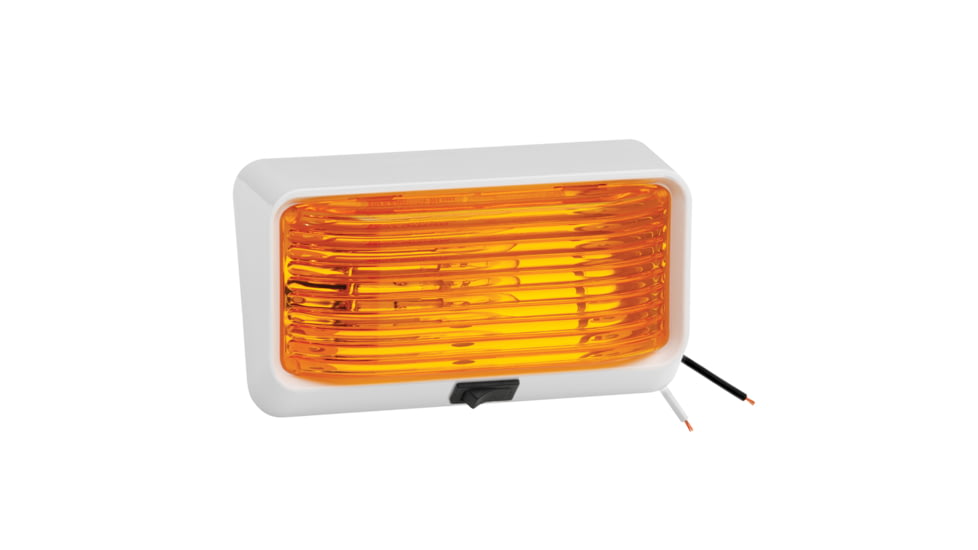 Bargman Porch Light #78, Amber/White Base, 34-78-518
