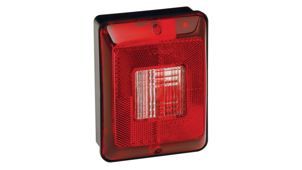 Bargman Taillight #86 - Single Vertical Backup With Base, Black, 31-86-103