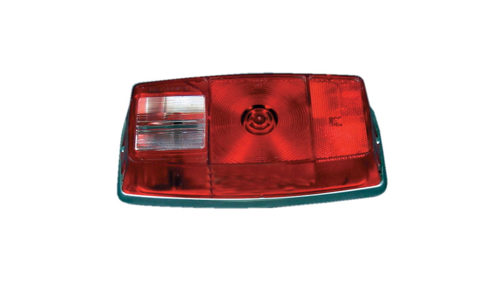 Bargman The 341 Series Tail Light Lens, Red, TL341-0300