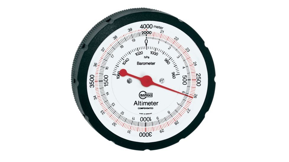 BARIGO Handheld Altimeter w/Case - 12,000' Standard Dial 70317