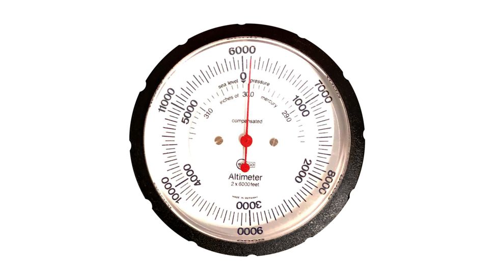 BARIGO Handheld Altimeter w/Case - 6,000M Standard Dial 79216