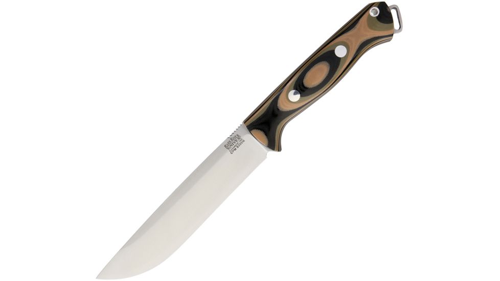 Bark River Bravo 1.5 Field Mil Spec Camo Fixed Blade Knife, 5.875in, S35VN Steel, Standard Edge, Satin, Camo, G10 Handle BA07134GMSC