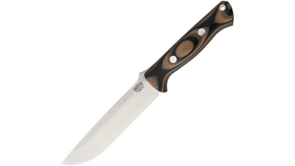 Bark River Bravo 1.5 Fixed Blade Knife, 5.75in, Camo, G10 Handle BA119GMSC