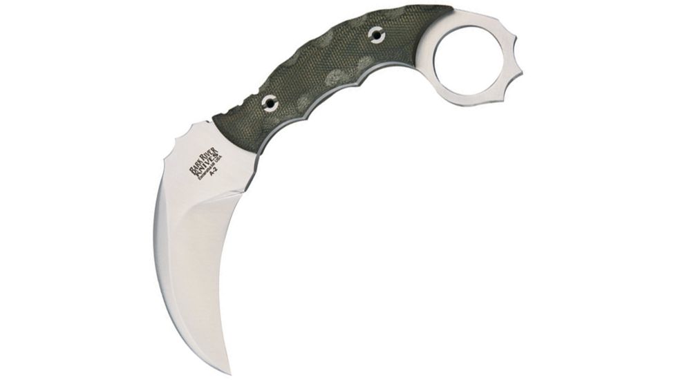 Bark River Ghost II Green Canvas Micarta Knife BA12113MGC