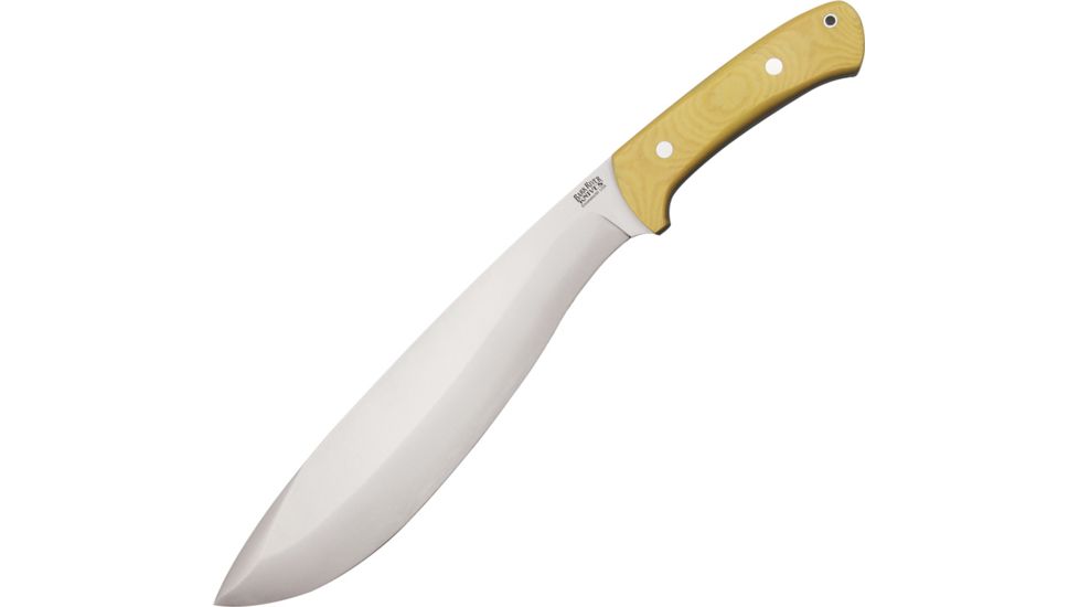 Bark River Grasso Bolo III, Steel Blade, Antique ivory Micarta Handle BA325MAI
