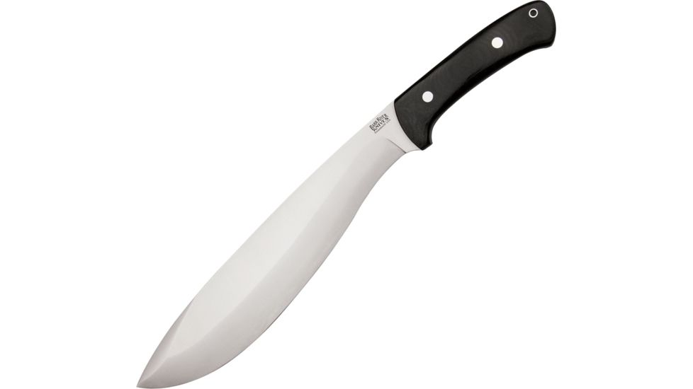 Bark River Grasso Bolo III, Steel Blade, Black Canvas Micarta Handle BA325MBC