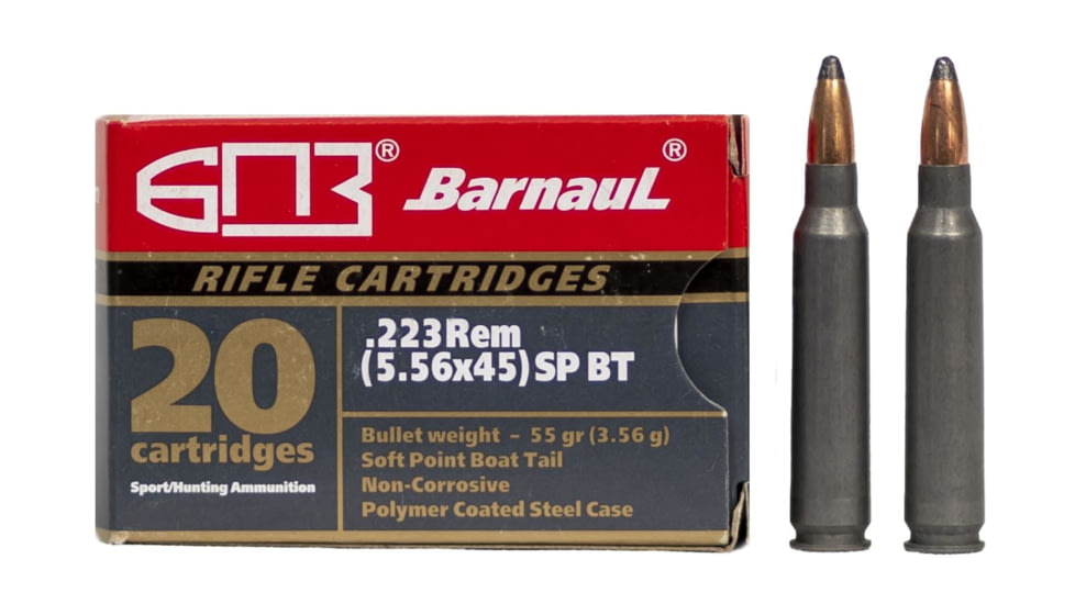 BarnauL 223 REM 55gr SPBT 20RDS, BRN223REMSPBT55
