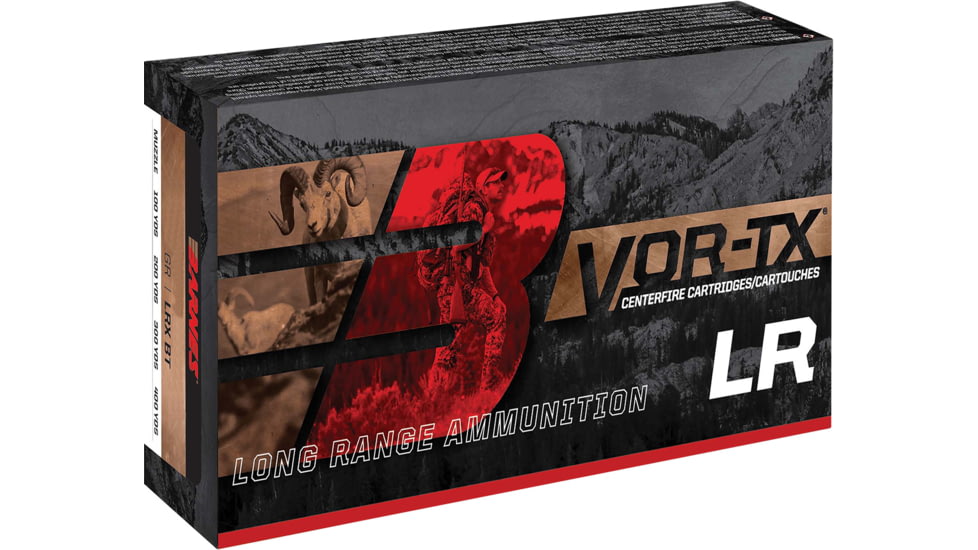 Barnes VOR-TX Long Range 7mm PRC 160 Grain Boat Tail Brass Cased Rifle Ammo, 20 Rounds, 32245